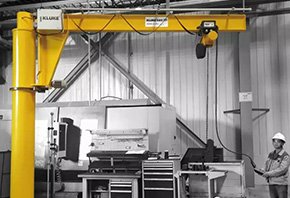 工字钢旋臂起重机在造纸行业的应用